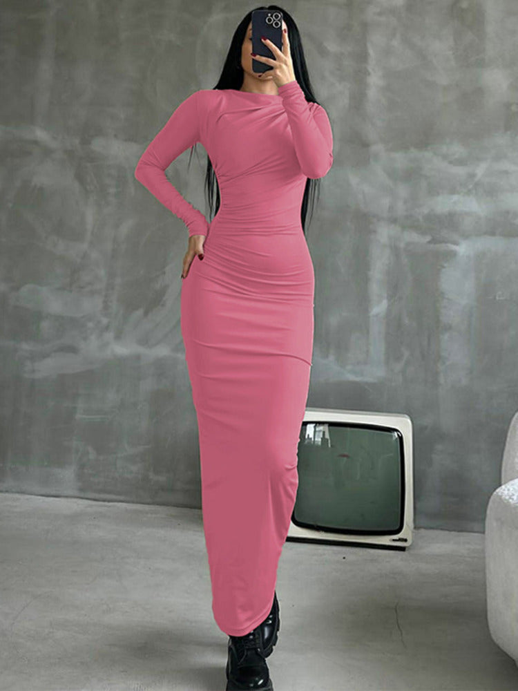 Denise Long Sleeve Sexy Maxi Dress