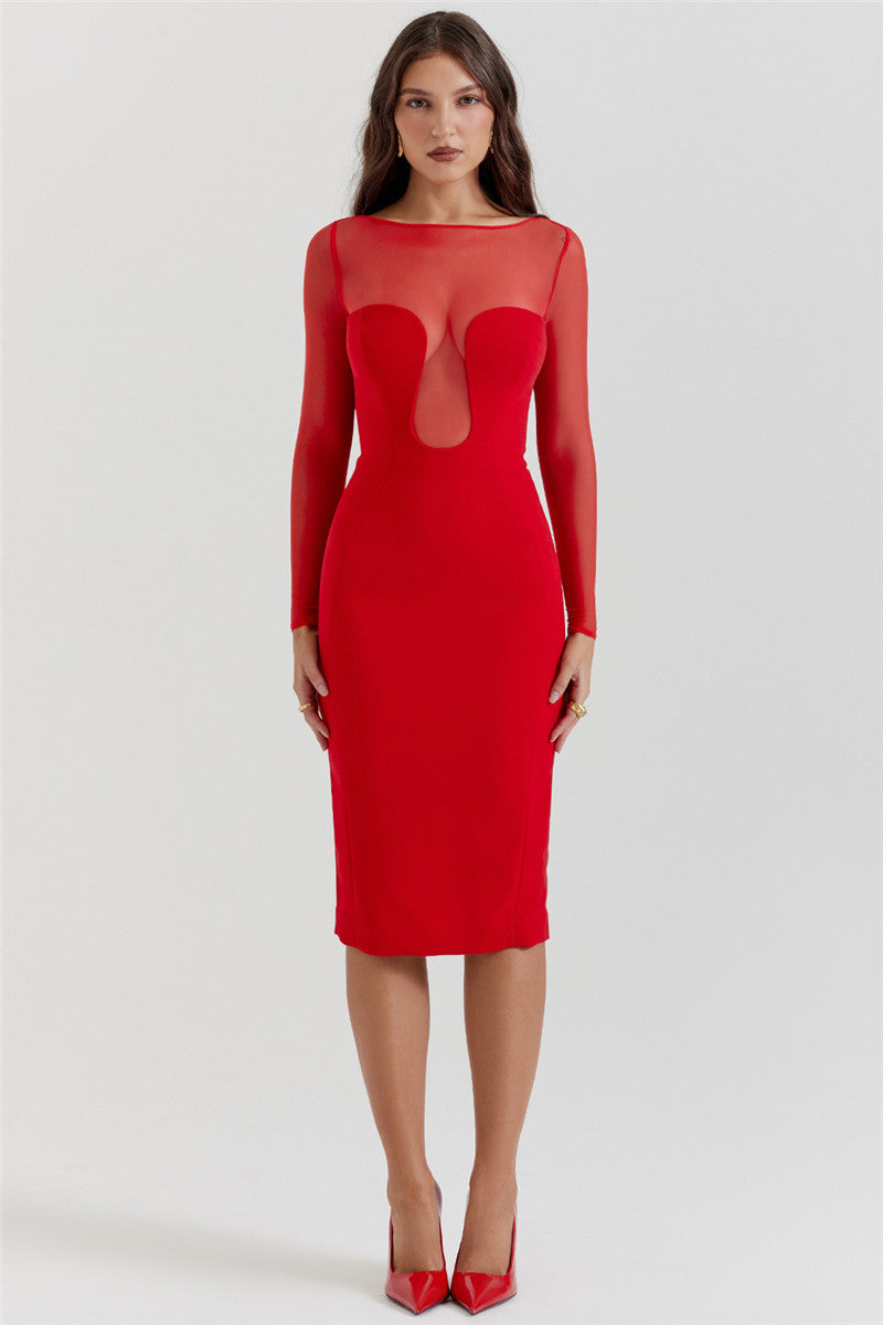 Jasmine Strapless Sexy Midi Dress