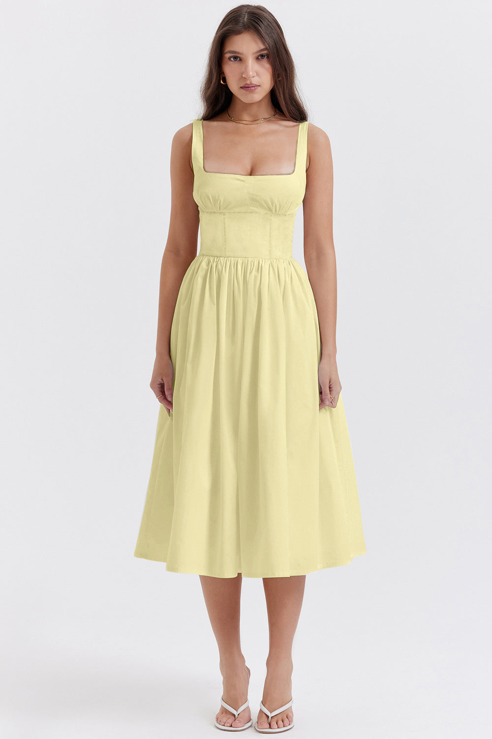 Tanya Summer Backless Midi Dress