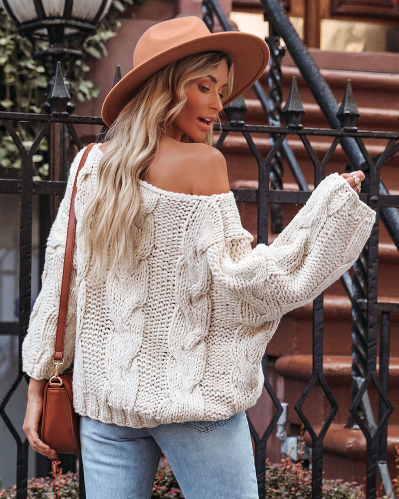 Sally Oversize Twist Bohemian Women Sweater