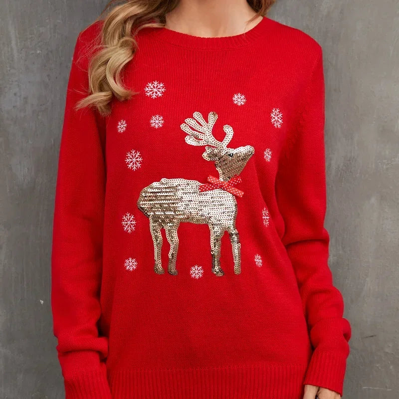 Ada Christmas Knit Women Pullover