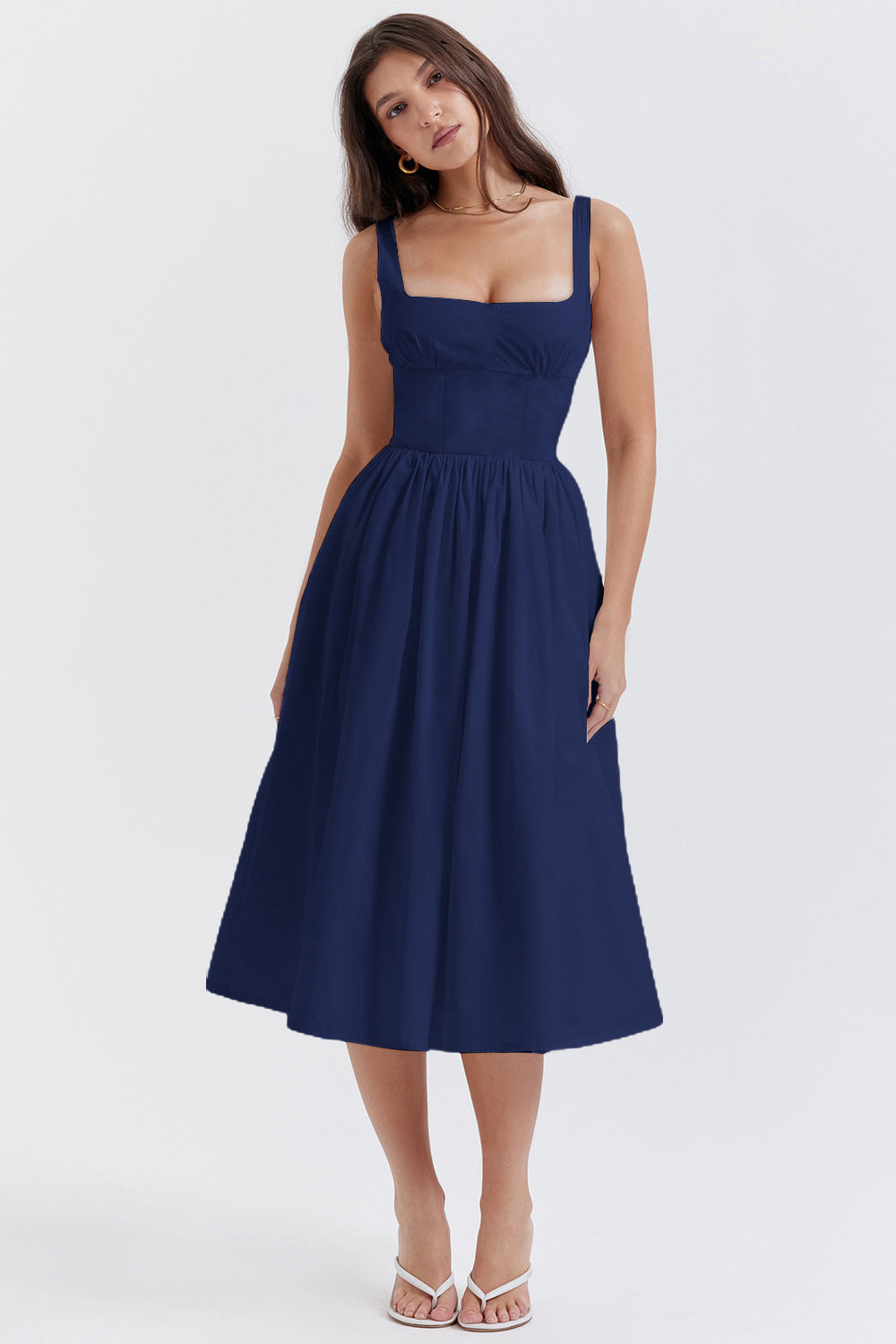 Tanya Summer Backless Midi Dress