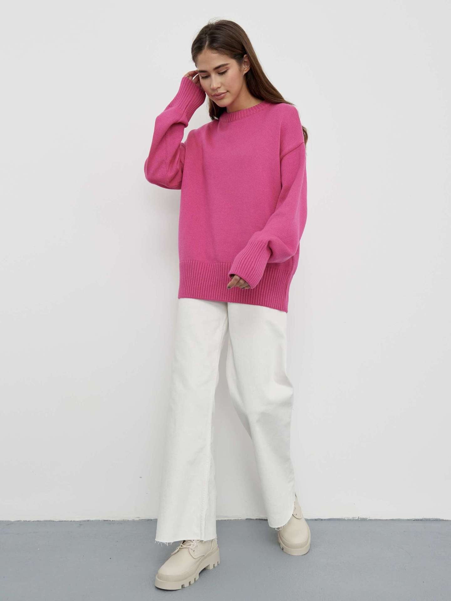 Wendy O Neck Oversized Casual Women Sweater