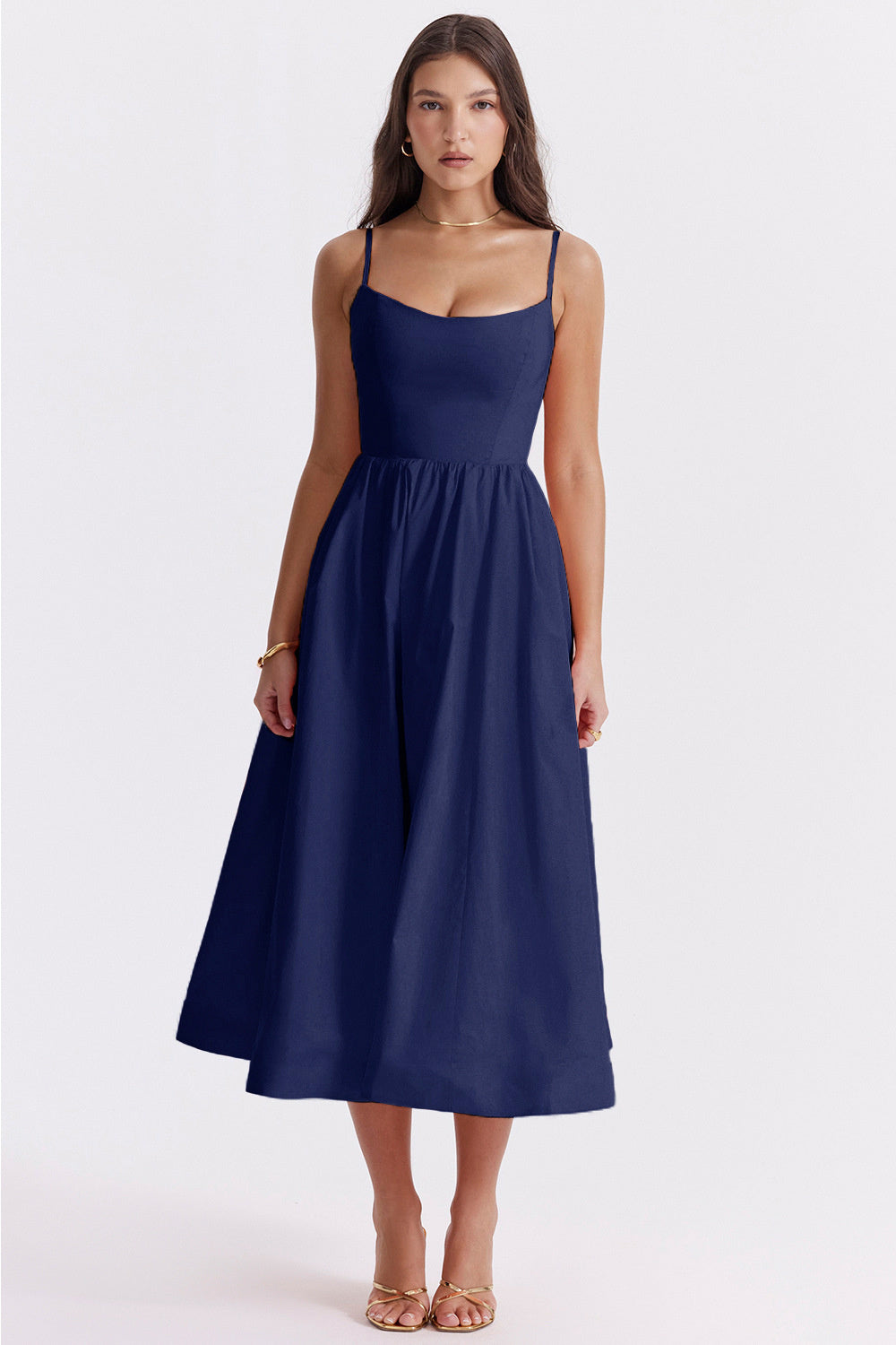 Valerie A-line Loose Midi Dress