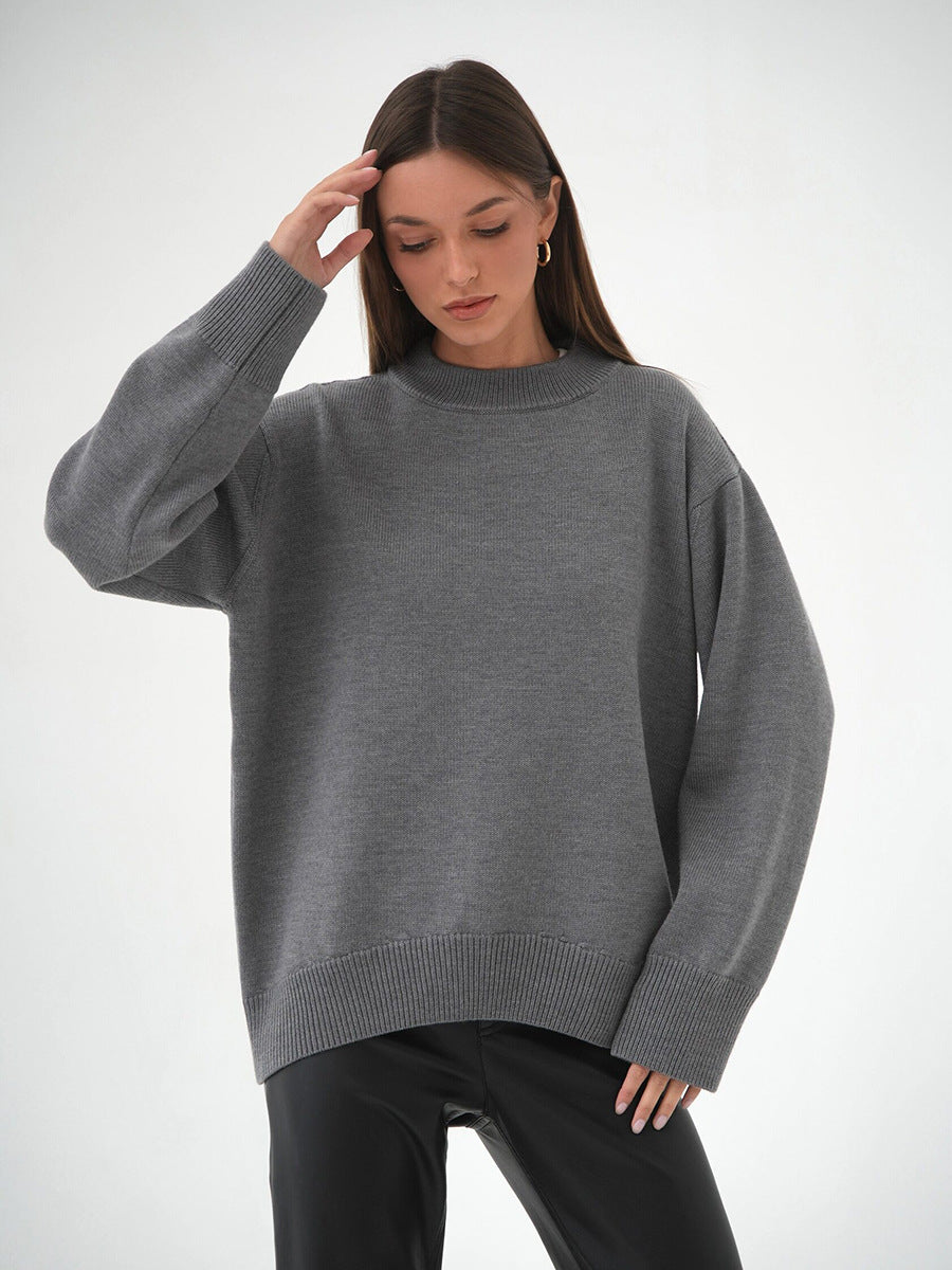 Janice O Neck Oversized Casual Women Sweater