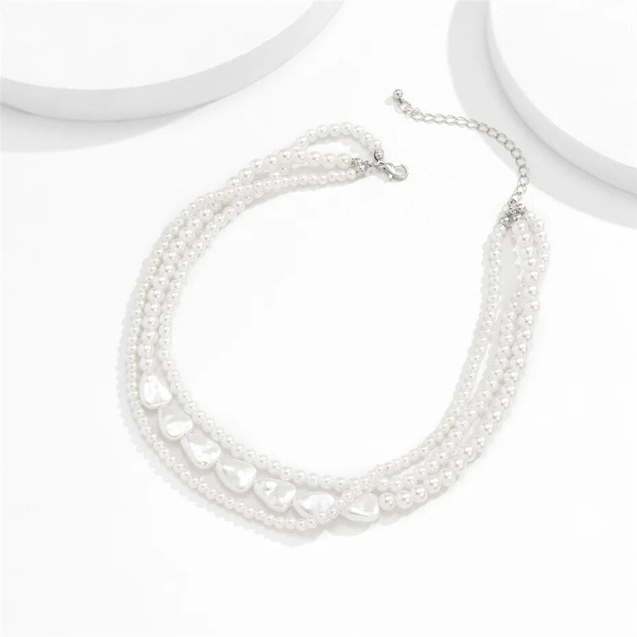 Irene Multilayer Pearl Necklace