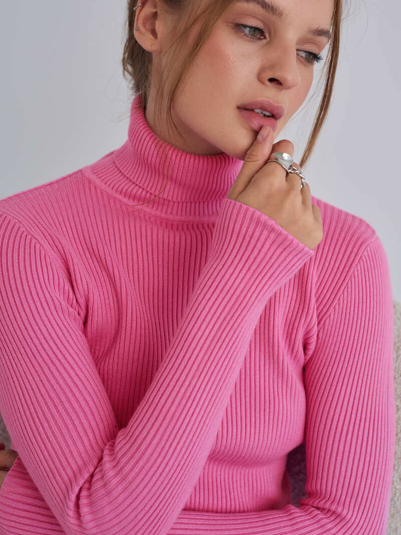 Laura Turtleneck Slim Women Sweater