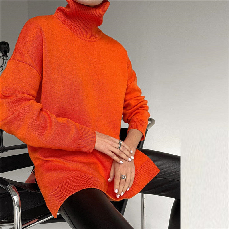 Paula Turtleneck Oversized Casual Women Sweater