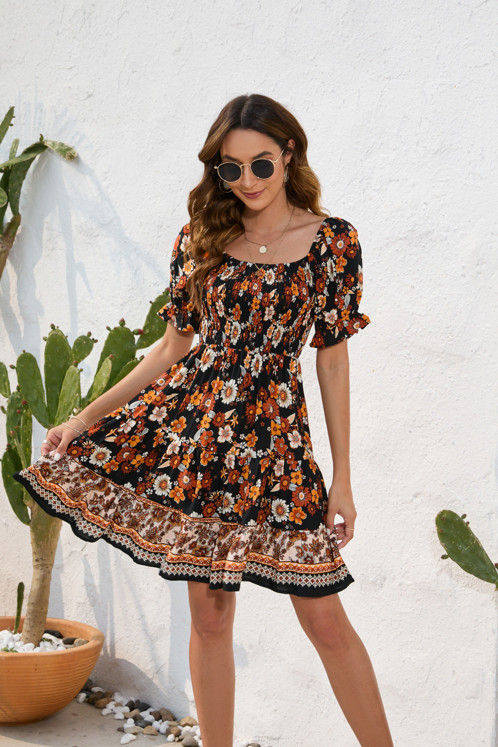 Zoe Summer Floral Mini Dress