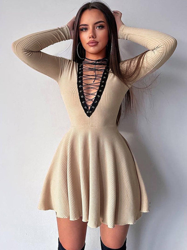 Jenna Ribbed Bandage Mini Dress