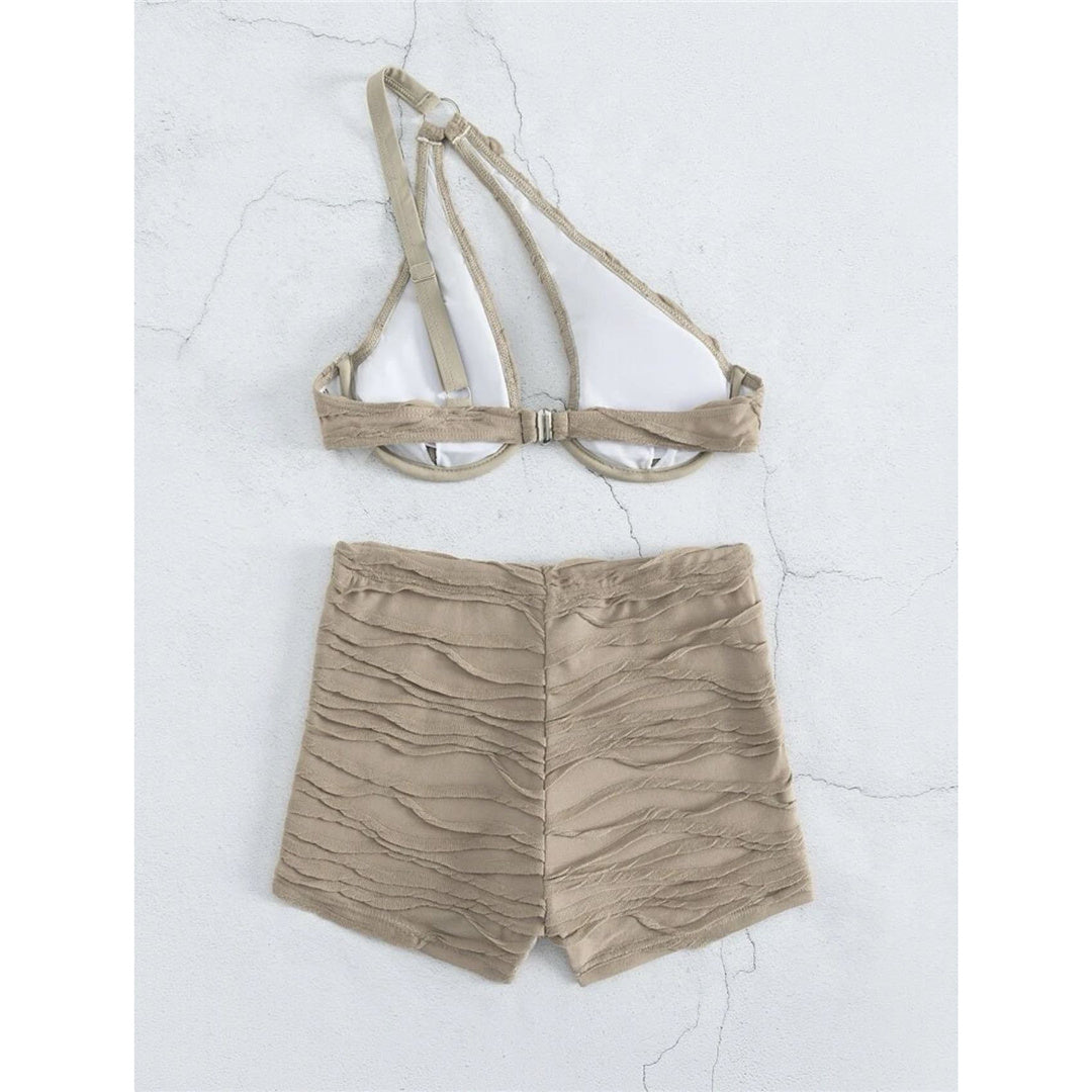 Renee Wrinkled One Shoulder Bikini