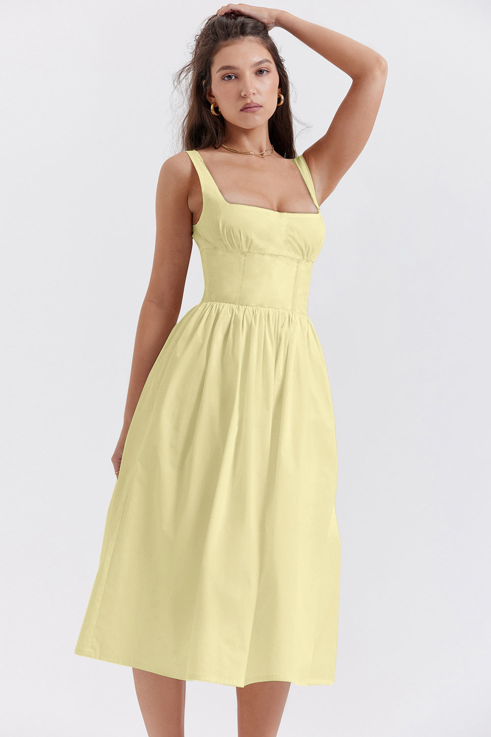 Tanya Summer Backless Midi Dress