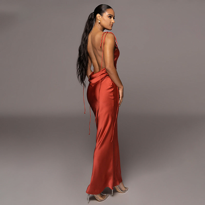 Amelia Backless Sleeveless Maxi Dress