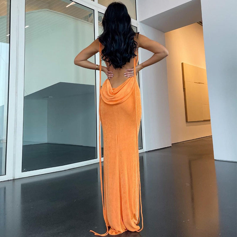 Melissa Backless Maxi Dress