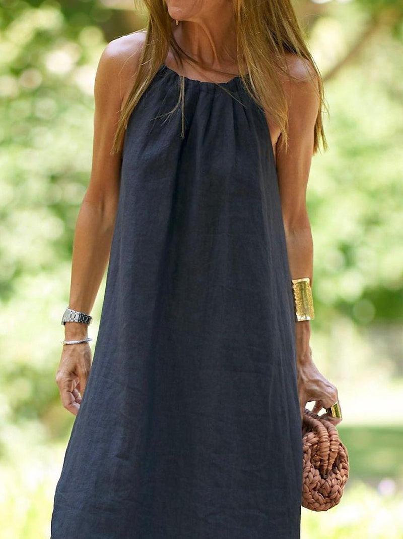 Amber Summer Halter Maxi Dress