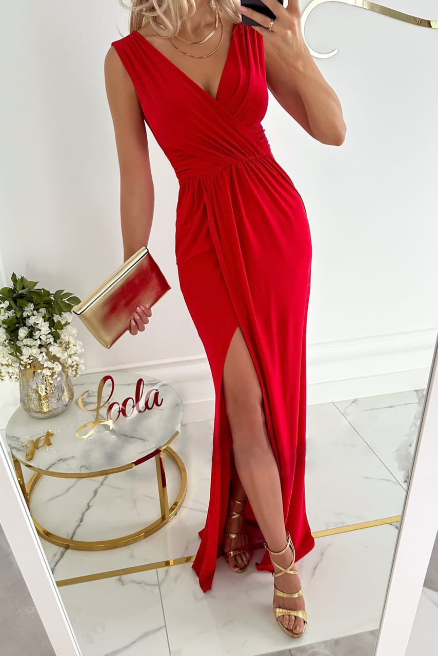 Mandy A-line Long Evening Dress