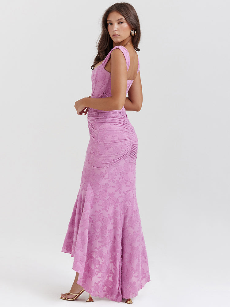 Sharon Off-shoulder Backless Sexy Evening Dress