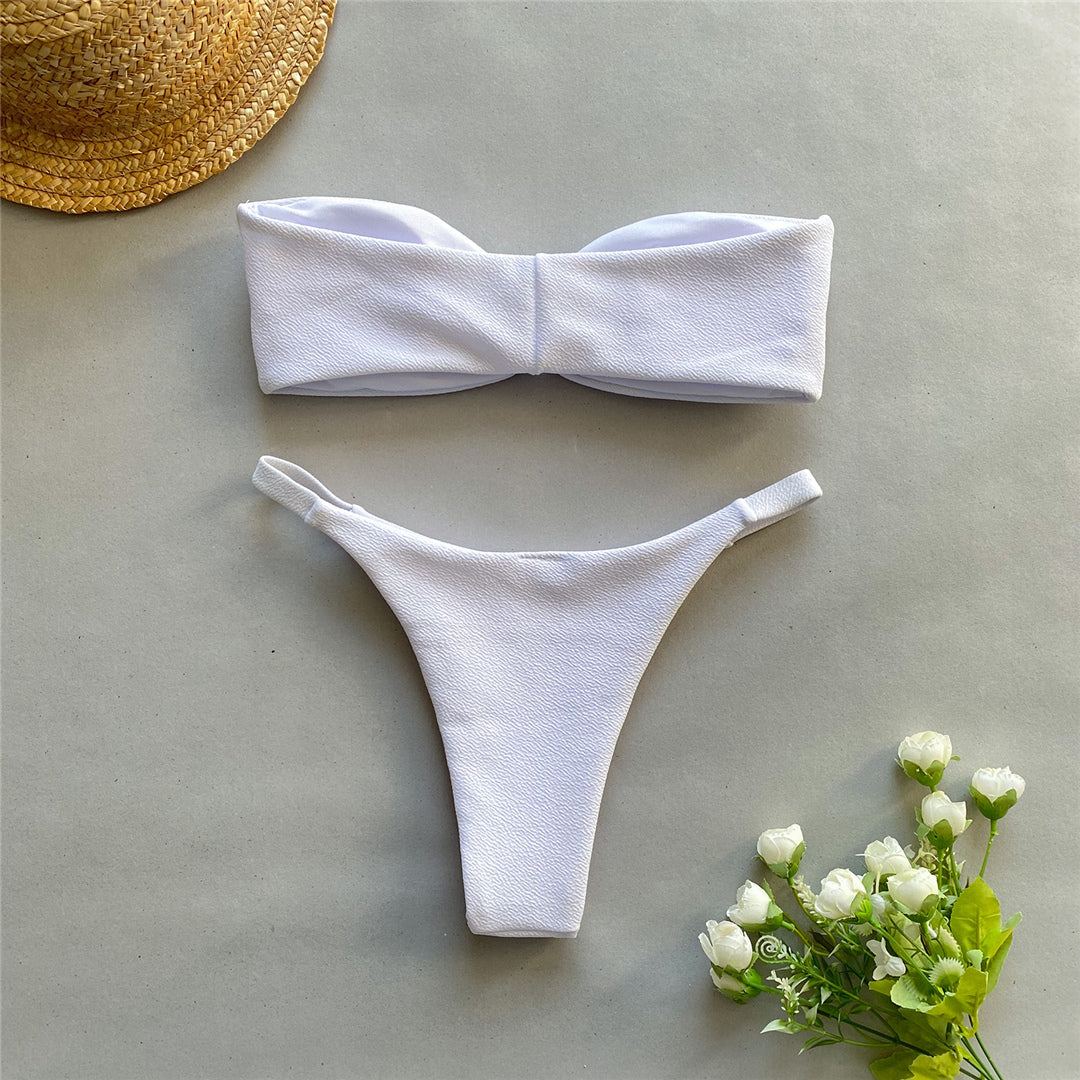 Veronica Bandeau Strapless Brazilian Bikini