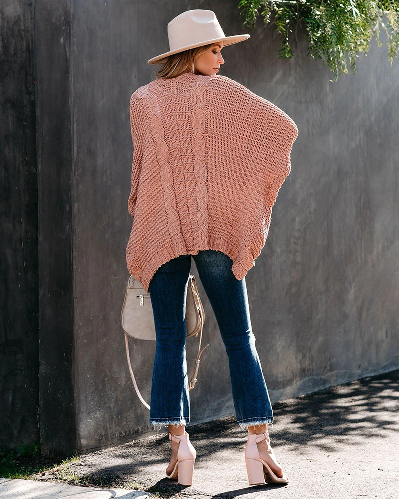 Paris Oversize Sleeve Boho Knitted Women Sweater