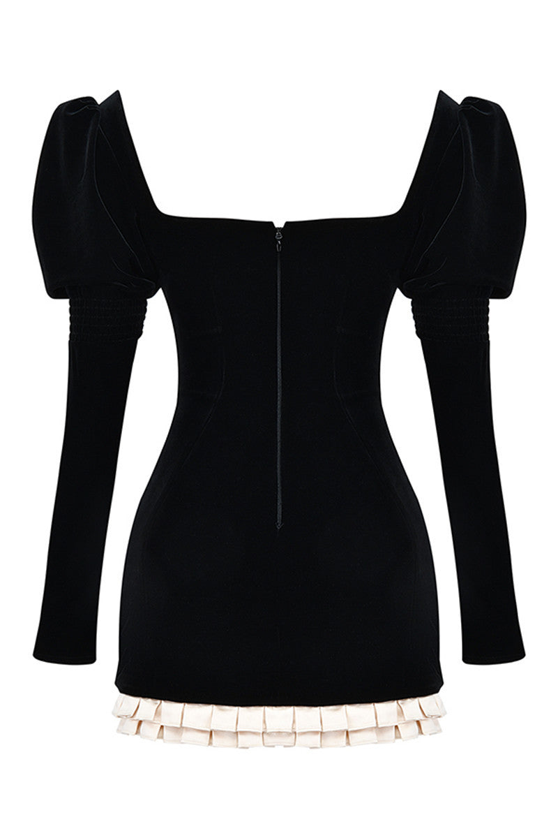 Nikki Long Sleeve Backless Sexy Mini Dress