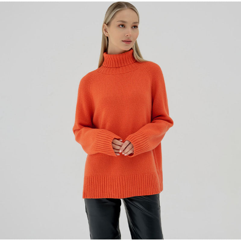 Gloria Turtleneck Raglan Sleeves Women Sweater