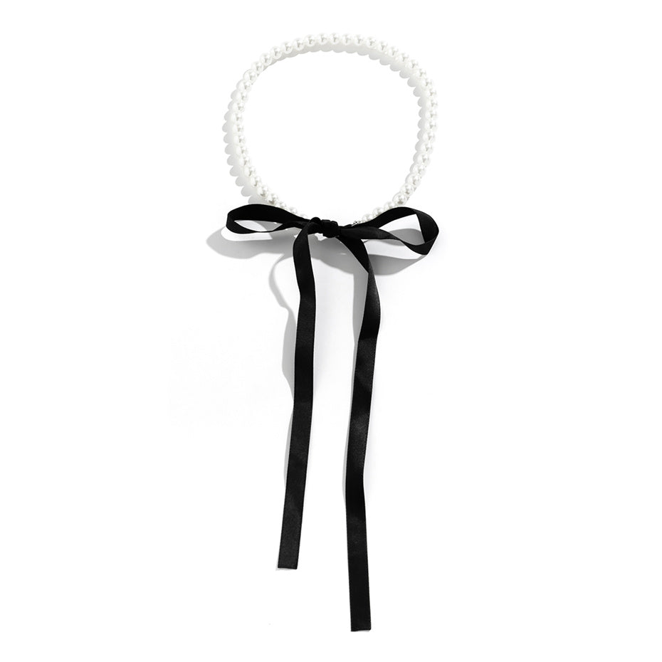 Rachel Velvet Ribbon Bowknot Choker Necklace