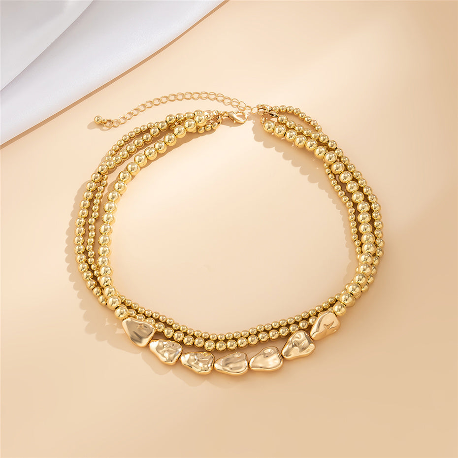 Carmen Vintage Multilayer Ball Chain Necklace