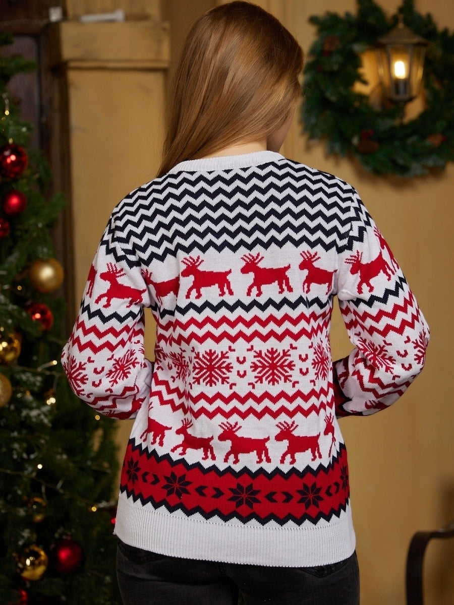 Laurie Christmas Knit Loose Women Pullover