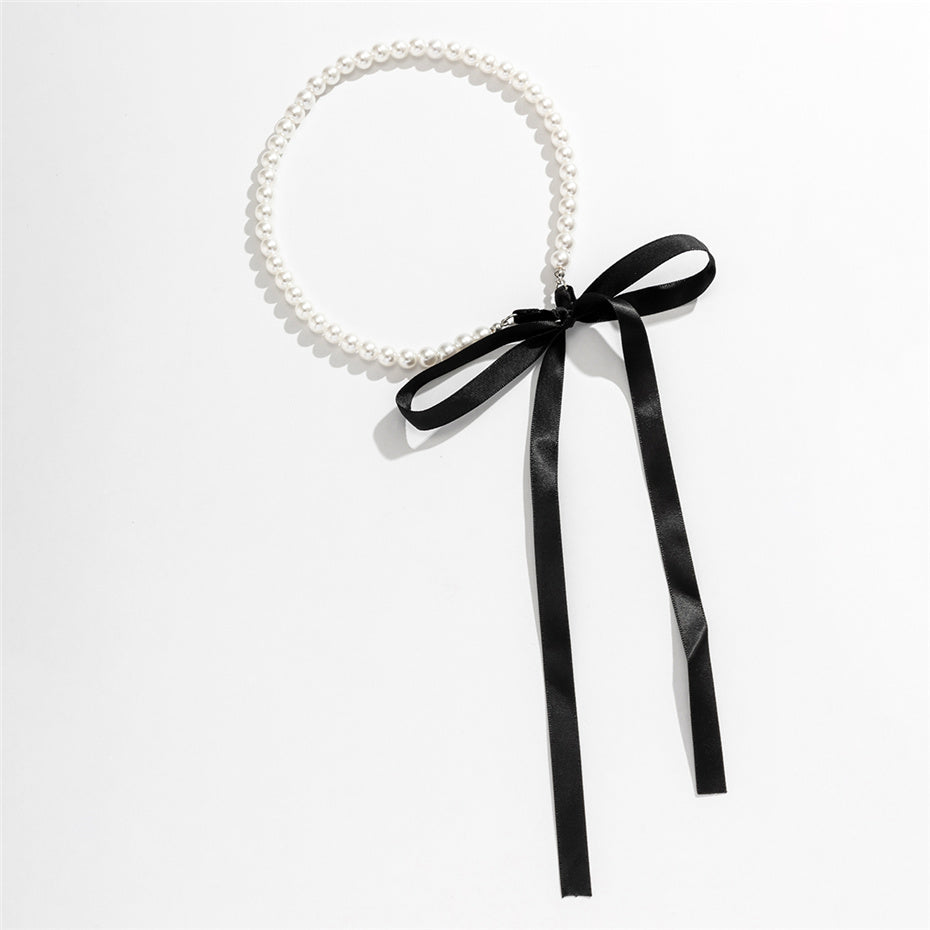 Rachel Velvet Ribbon Bowknot Choker Necklace