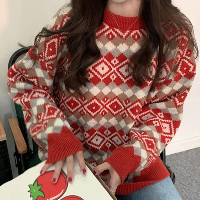 Jane Retro Style Women Christmas Sweater