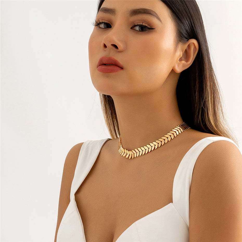 Jessie Airplane V Shape Clavicle Chain Necklace