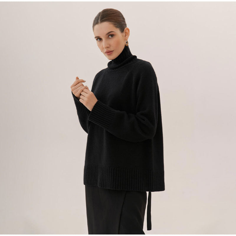 Gloria Turtleneck Raglan Sleeves Women Sweater