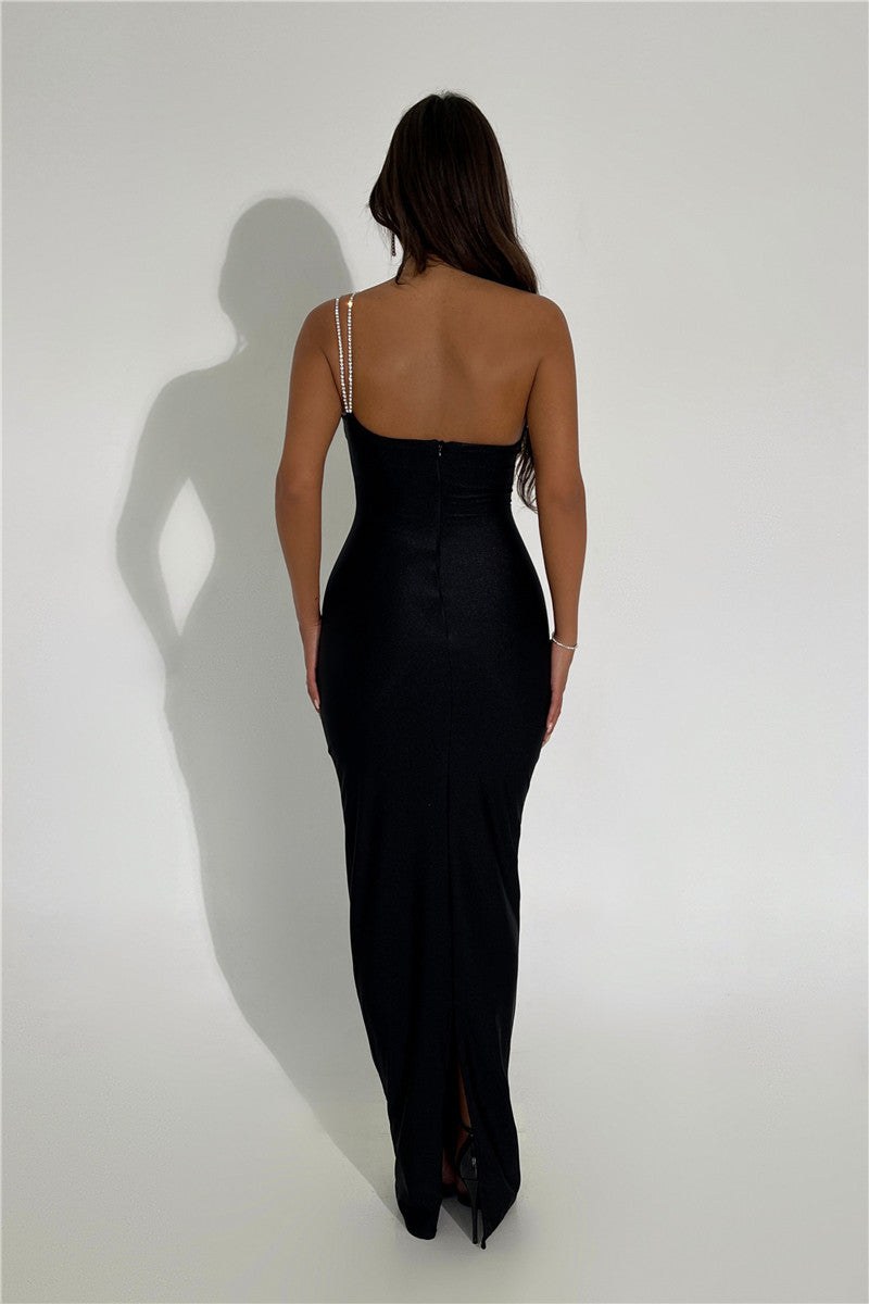 Joan One Shoulder Backless Sexy Maxi Dress