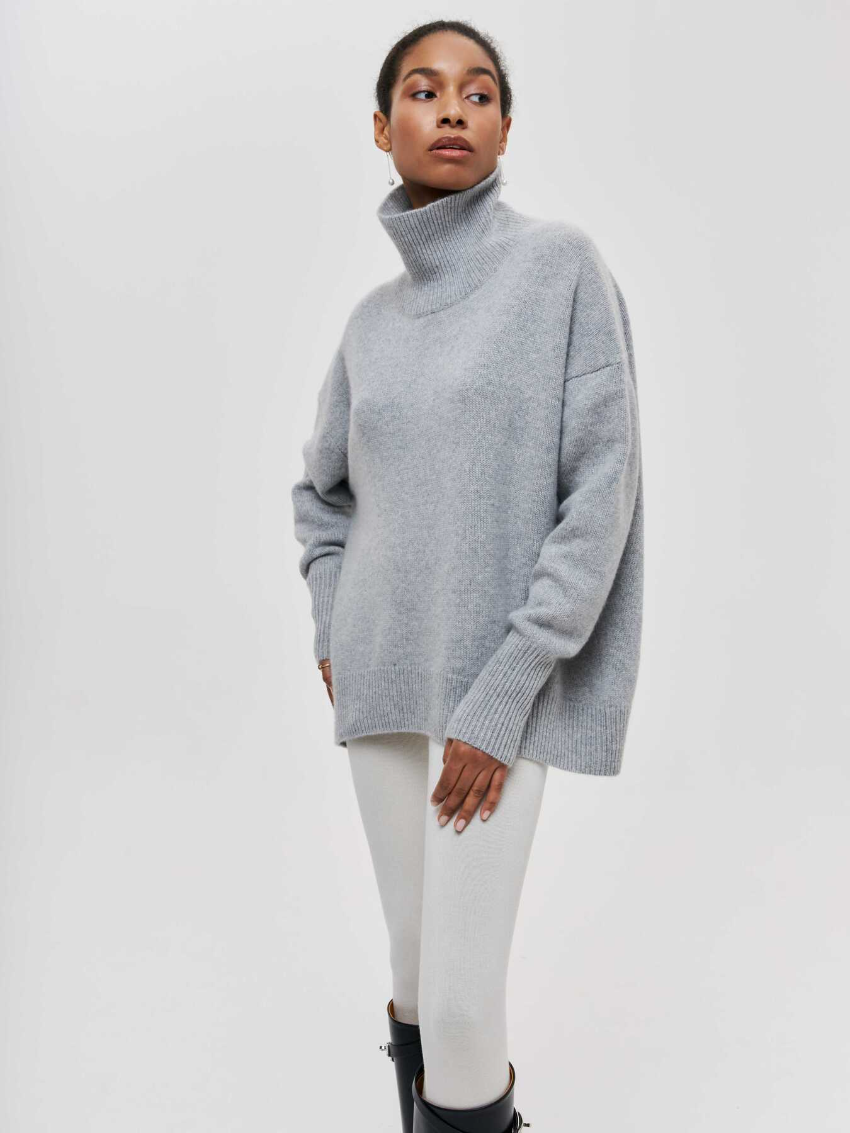 Monica Turtleneck Oversized Casual Women Sweater