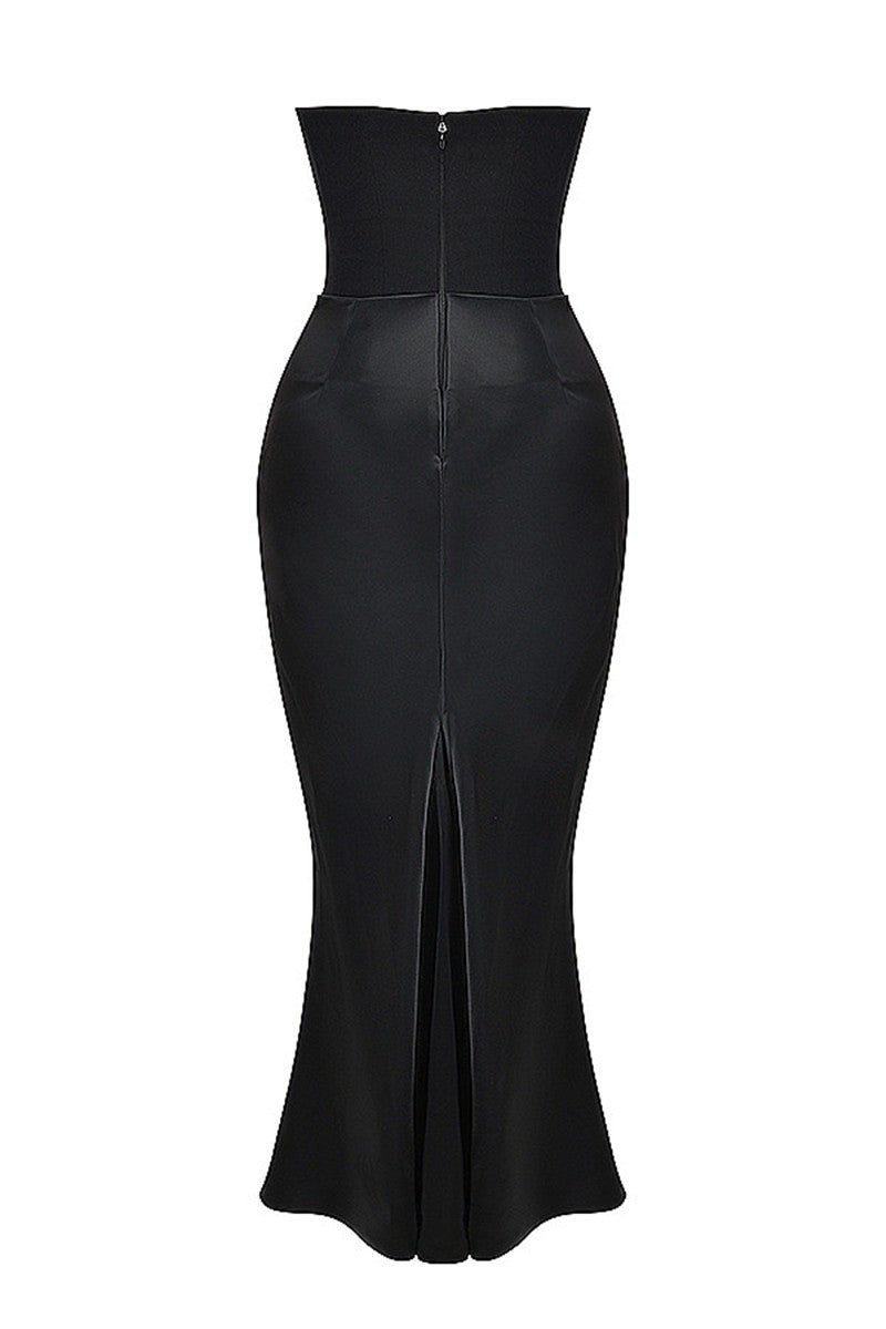 Hayley Strapless Bodycon Sexy Maxi Dress