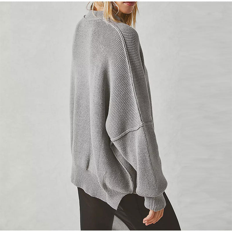 Ella Oversized Slit Knit Women Sweater