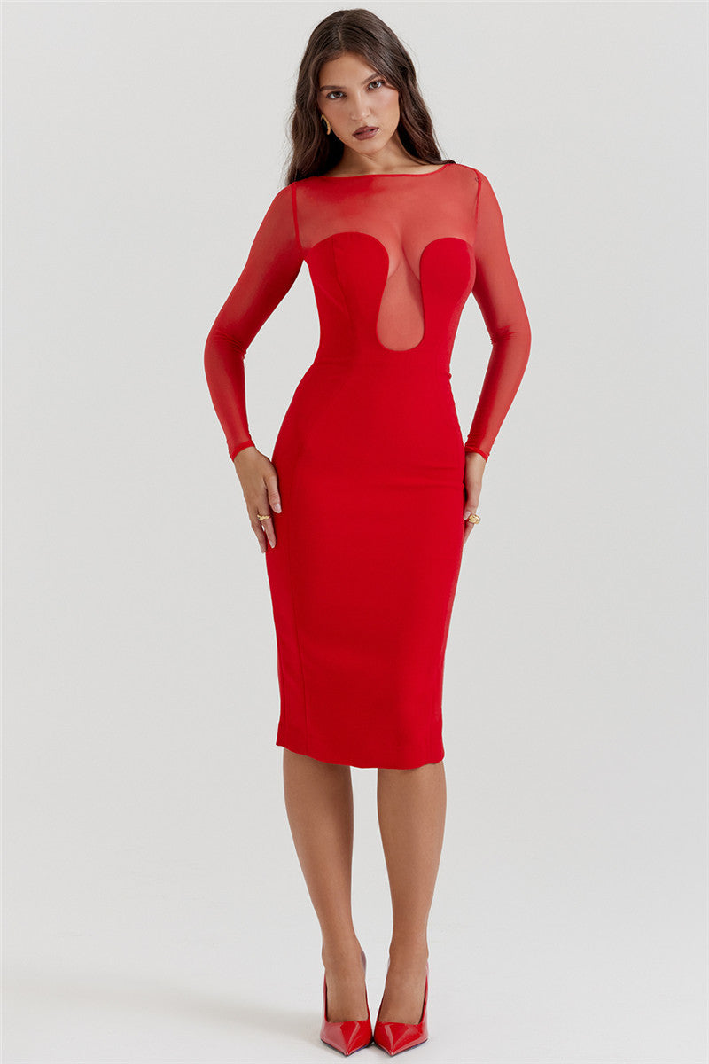 Jasmine Strapless Sexy Midi Dress