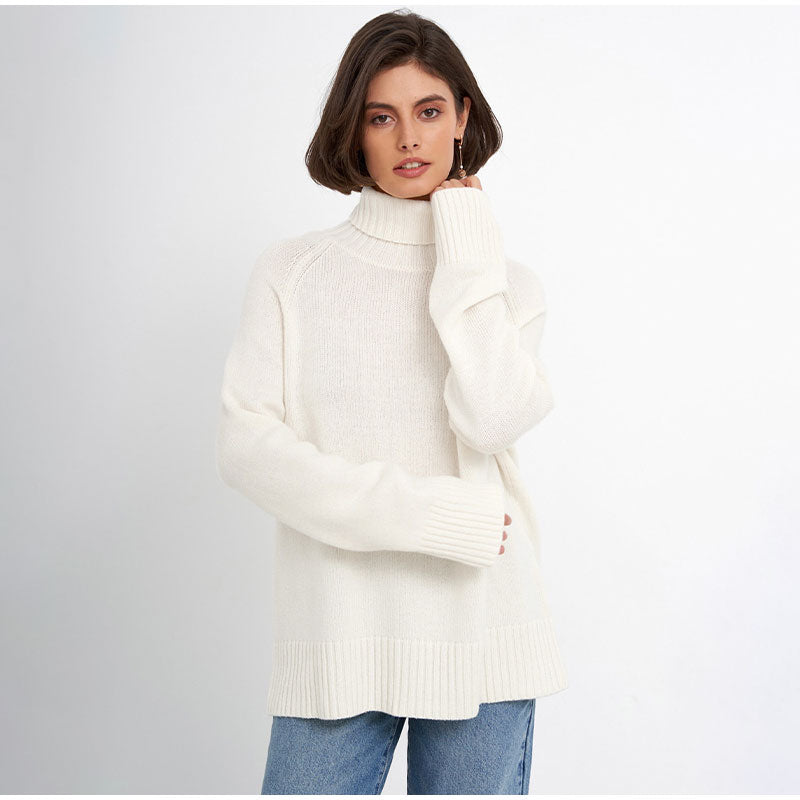 Gloria Turtleneck Raglan Sleeves Women Sweater