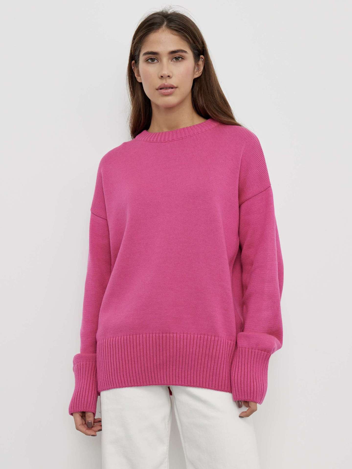 Wendy O Neck Oversized Casual Women Sweater