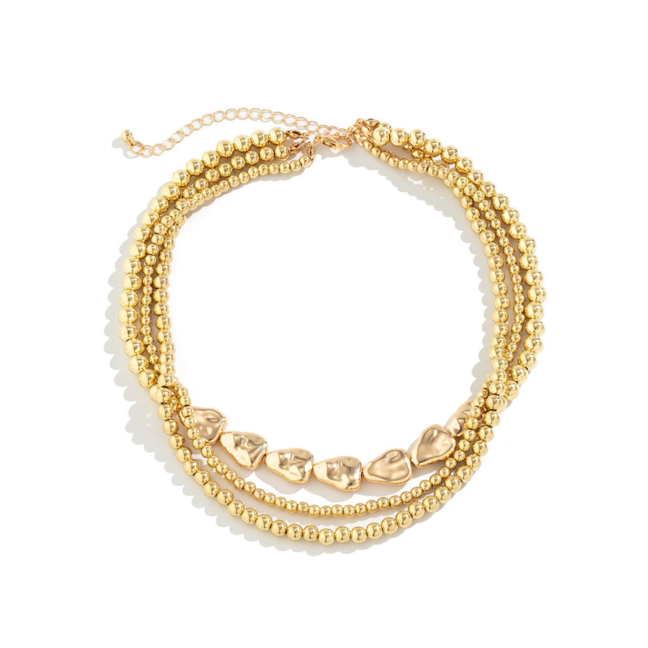 Carmen Vintage Multilayer Ball Chain Necklace