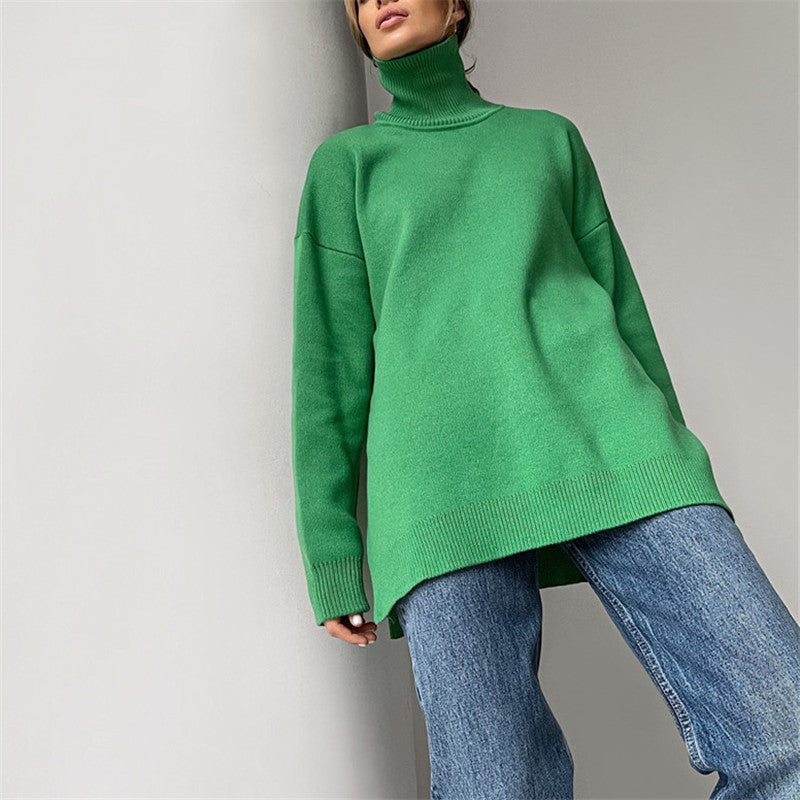 Paula Turtleneck Oversized Casual Women Sweater