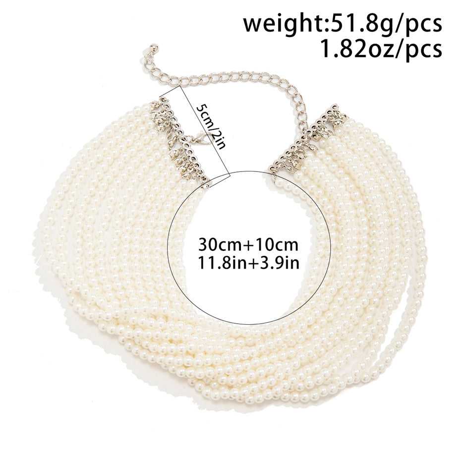 Karen Pearl Chunky Beads Chain Necklace