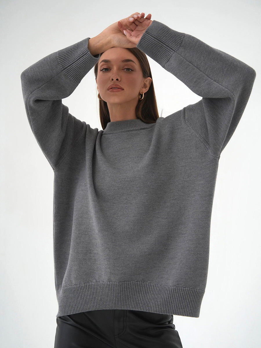 Janice O Neck Oversized Casual Women Sweater