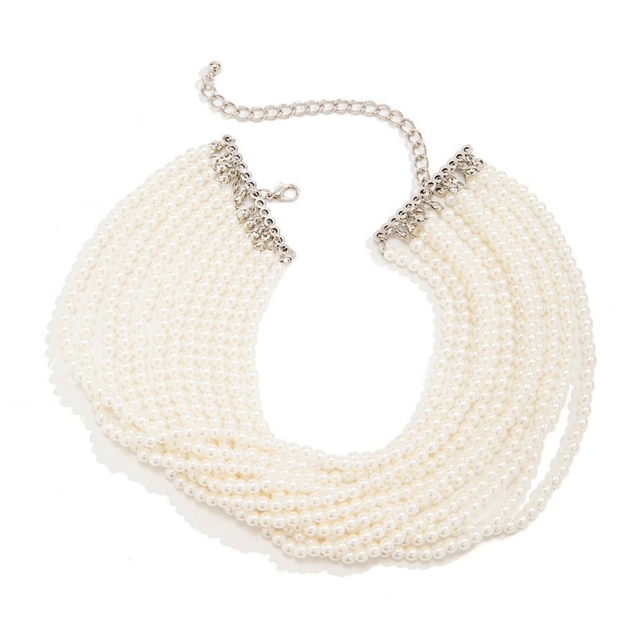 Karen Pearl Chunky Beads Chain Necklace