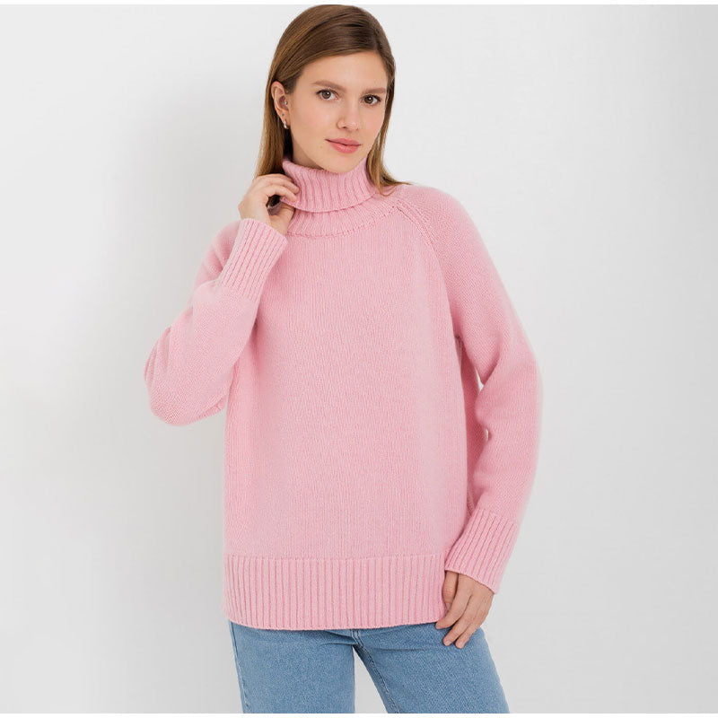 Gloria Turtleneck Raglan Sleeves Women Sweater