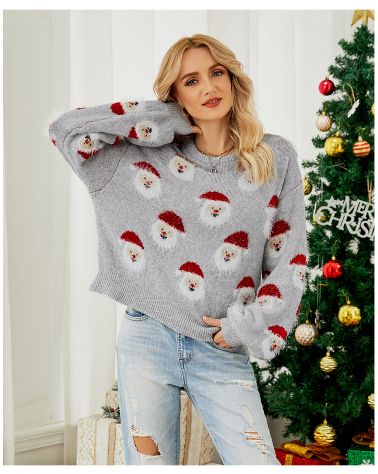 Rachel New Year Christmas Loose Women Sweater