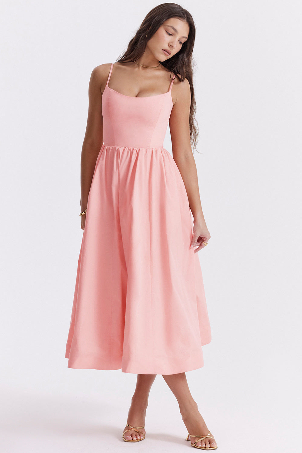 Valerie A-line Loose Midi Dress