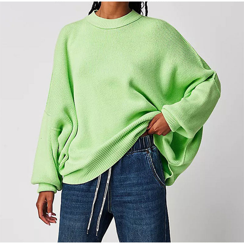 Ella Oversized Slit Knit Women Sweater