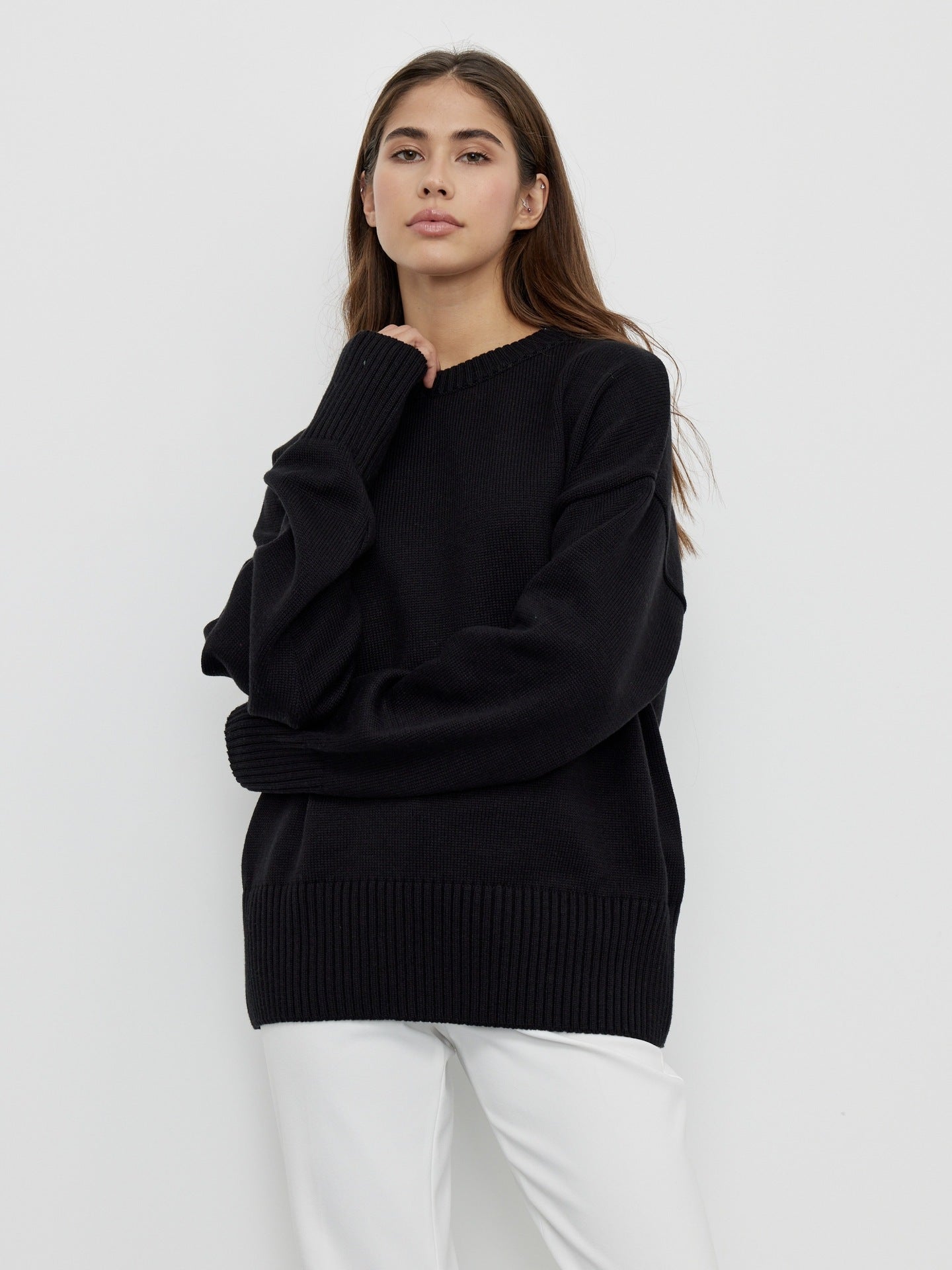 Wendy O Neck Oversized Casual Women Sweater