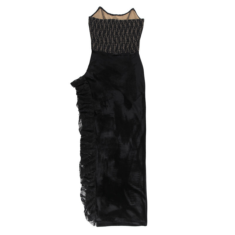 Tara Lace Strapless Maxi Dress